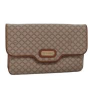 Pre-owned Canvas clutches Celine Vintage , Beige , Dames