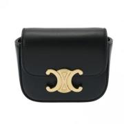 Pre-owned Leather celine-bags Celine Vintage , Black , Dames