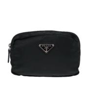 Pre-owned Nylon pouches Prada Vintage , Black , Dames