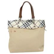 Pre-owned Canvas totes Burberry Vintage , Beige , Dames