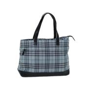 Pre-owned Nylon shoulder-bags Burberry Vintage , Blue , Dames