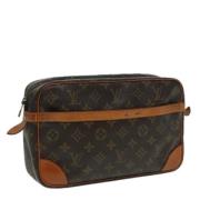 Pre-owned Canvas clutches Louis Vuitton Vintage , Brown , Dames