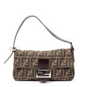 Pre-owned Canvas shoulder-bags Fendi Vintage , Brown , Dames