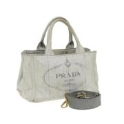 Pre-owned Canvas prada-bags Prada Vintage , Beige , Dames