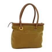 Pre-owned Nylon handbags Celine Vintage , Beige , Dames