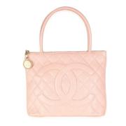 Pre-owned Leather chanel-bags Chanel Vintage , Pink , Dames