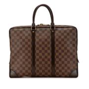 Pre-owned Canvas handbags Louis Vuitton Vintage , Brown , Dames