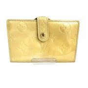 Pre-owned Fabric wallets Louis Vuitton Vintage , Yellow , Dames