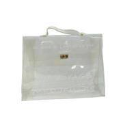 Pre-owned Fabric handbags Hermès Vintage , White , Dames