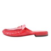 Pre-owned Leather sandals Chanel Vintage , Red , Dames