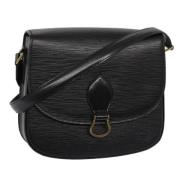 Pre-owned Leather shoulder-bags Louis Vuitton Vintage , Black , Dames