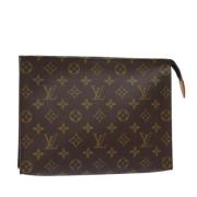 Pre-owned Canvas pouches Louis Vuitton Vintage , Brown , Dames