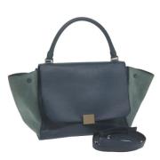 Pre-owned Leather celine-bags Celine Vintage , Blue , Dames