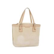 Pre-owned Canvas handbags Burberry Vintage , Beige , Dames