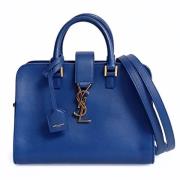 Pre-owned Leather handbags Yves Saint Laurent Vintage , Blue , Dames