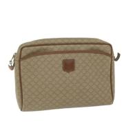 Pre-owned Canvas clutches Celine Vintage , Beige , Dames