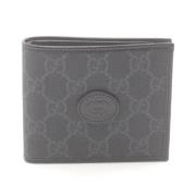 Pre-owned Leather wallets Gucci Vintage , Gray , Dames