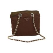 Pre-owned Nylon prada-bags Prada Vintage , Brown , Dames