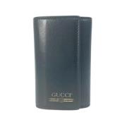 Pre-owned Leather key-holders Gucci Vintage , Black , Dames