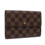 Pre-owned Canvas wallets Louis Vuitton Vintage , Brown , Dames