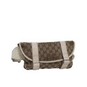 Pre-owned Canvas gucci-bags Gucci Vintage , Beige , Dames