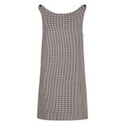 Houndstooth Wollen Jurk Dolce & Gabbana , Gray , Dames