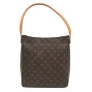 Pre-owned Canvas handbags Louis Vuitton Vintage , Brown , Dames