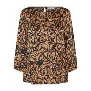 Gedrukte Top & T-shirt 3/4 Mouwen Masai , Brown , Dames