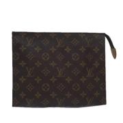 Pre-owned Canvas pouches Louis Vuitton Vintage , Brown , Dames