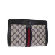 Pre-owned Canvas gucci-bags Gucci Vintage , Blue , Dames