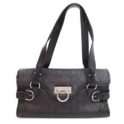 Pre-owned Leather handbags Salvatore Ferragamo Pre-owned , Brown , Dam...