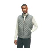 Grijze Wollen Vest Brooks Brothers , Gray , Heren