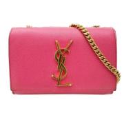 Pre-owned Leather shoulder-bags Yves Saint Laurent Vintage , Pink , Da...