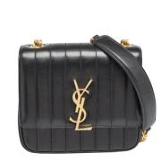 Pre-owned Leather shoulder-bags Yves Saint Laurent Vintage , Black , D...