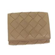 Pre-owned Leather wallets Bottega Veneta Vintage , Beige , Dames