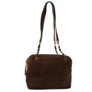 Pre-owned Suede totes Chanel Vintage , Brown , Dames