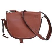 Pre-owned Leather shoulder-bags Loewe Pre-owned , Brown , Dames