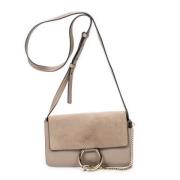 Pre-owned Leather shoulder-bags Chloé Pre-owned , Gray , Dames