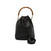 Pre-owned Leather gucci-bags Gucci Vintage , Black , Dames