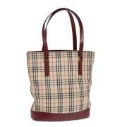 Pre-owned Canvas totes Burberry Vintage , Beige , Dames