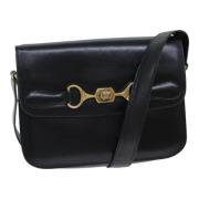 Pre-owned Leather shoulder-bags Celine Vintage , Black , Dames