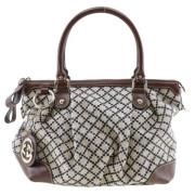 Pre-owned Canvas handbags Gucci Vintage , Brown , Dames