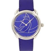 Pre-owned Stainless Steel watches Hermès Vintage , Blue , Dames