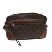 Pre-owned Canvas clutches Louis Vuitton Vintage , Brown , Dames