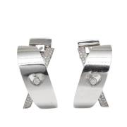 Pre-owned Fabric earrings Chopard Pre-owned , White , Dames