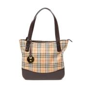 Pre-owned Canvas totes Burberry Vintage , Beige , Dames