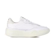 Cloud White Lage Veterschoen Dames Adidas , White , Dames