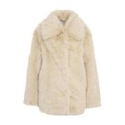 Beige Jas Aw24 Droogkuis Jakke , Beige , Dames