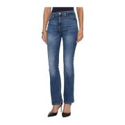 Wijde Jeans voor Vrouwen in Donkerblauw Guess , Blue , Dames