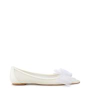 Blushing BOW Flat Stuart Weitzman , Beige , Dames